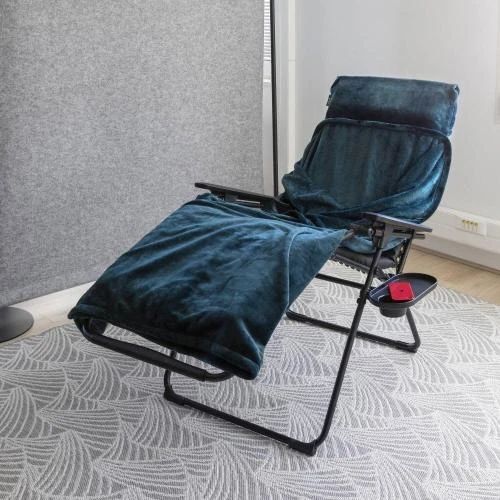 Zoom sur Porte Gobelet Lafuma Mobilier Fauteuil Relax Aluminium Noir