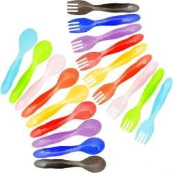 Youngever Couverts Enfants, 18 Pièces, Fourchettes, Cuillères