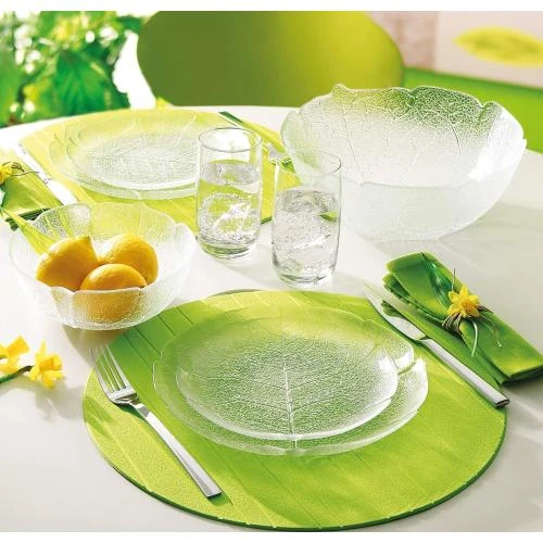 Détail de Assiettes plates Luminarc Aspen transparentes, 6 pièces