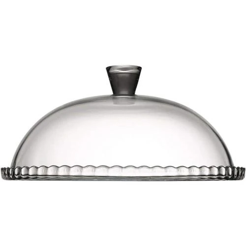 Zoom sur Assiette à gâteau en verre, dôme en verre, Varotto