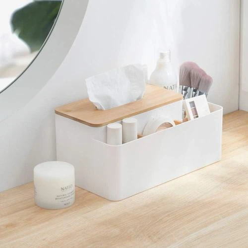 Zoom sur Boîte à Mouchoirs Multifonction Poeland pour Décoration Intérieure
