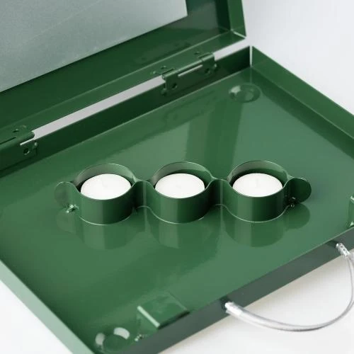 Zoom sur Bougies Chauffe Plat Chauffage Pieds Unisexe Vert