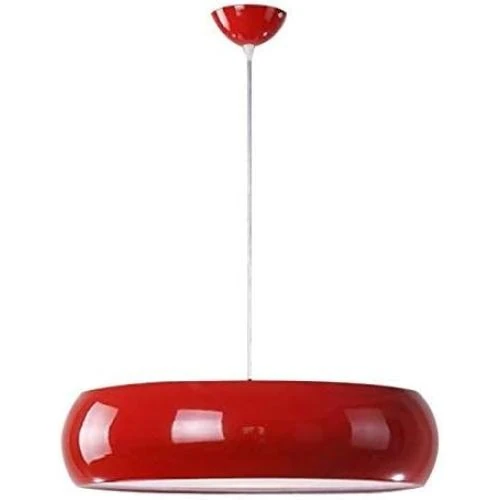 Lampe suspendue moderne rouge, luminaire Nordic E27 - Vue principale