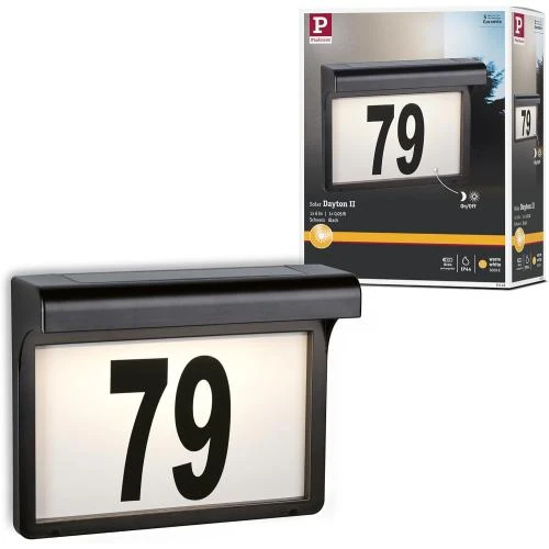 Paulmann 95388 Luminaire LED Solaire Noir IP44 - Vue principale