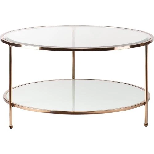 Table à cocktail dorée SEI Furniture Risa, design élégant - Vue principale