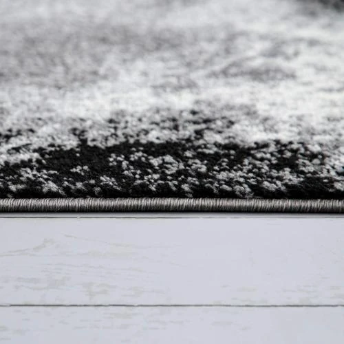 Détail de Tapis Vintage Mias Teppiche Gris, Motif Géométrique Abstrait