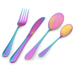 Présentation Couverts 24 pièces Pintinox, Acier Inoxydable Rainbow