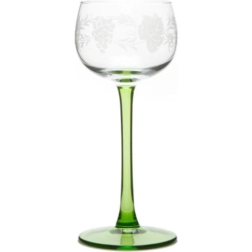 Verres à Vin Bockling 6 pièces, Décor Grappe, Alsace - Vue principale