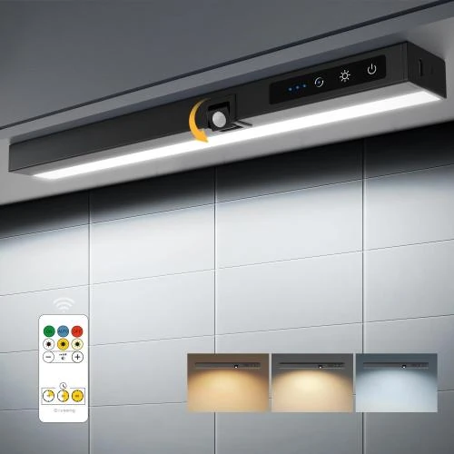 Reglette LED Cuisine Sans Fil, USB Rechargeable, Détecteur Mouvement - Vue principale