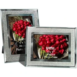 Cadre Photo Umi, Verre, Lot de 2, Decoration Maison