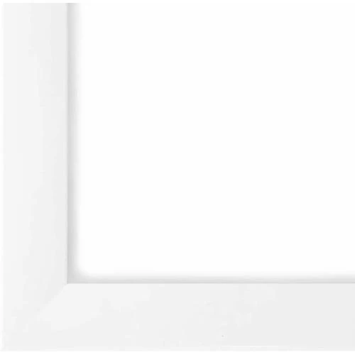 Détail de Cadre photo sur mesure blanc mat, verre acrylique antireflet
