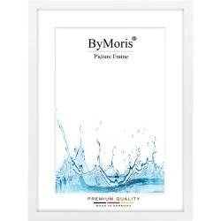 Cadre photo sur mesure blanc mat, verre acrylique antireflet