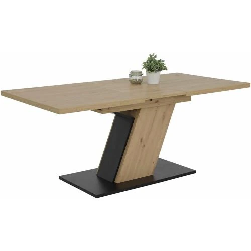 Table à Manger Apollo Jeanette, Bois Marron, Design Élégant - Vue principale