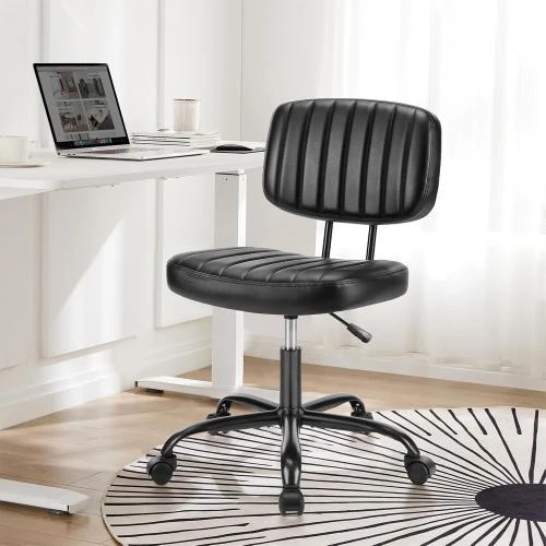 Chaise bureau ergonomique noir, soutien lombaire, roulettes 360 - Vue principale