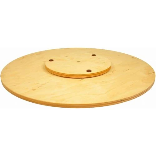 Zoom sur Assiette Lazy Susan Wooden World, rotatif, gâteau, pizza, bois