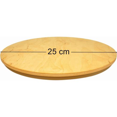 Présentation de Assiette Lazy Susan Wooden World, rotatif, gâteau, pizza, bois en situation