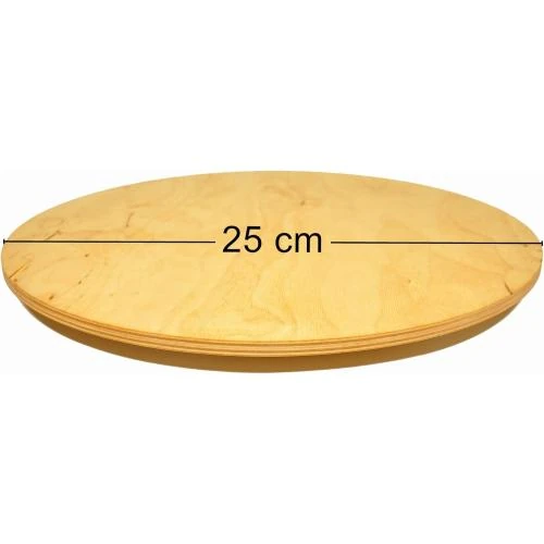 Détail de Assiette Lazy Susan Wooden World, rotatif, gâteau, pizza, bois