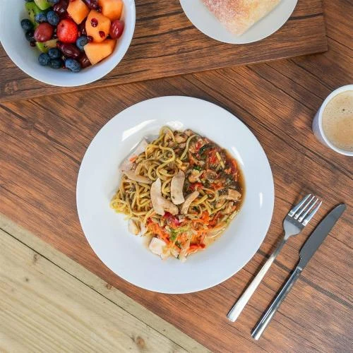 Zoom sur Assiettes Blanches Cercle 268 mm, Boîte 24, Argon Tableware