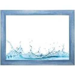Cadre photo bleu clair, verre acrylique incassable