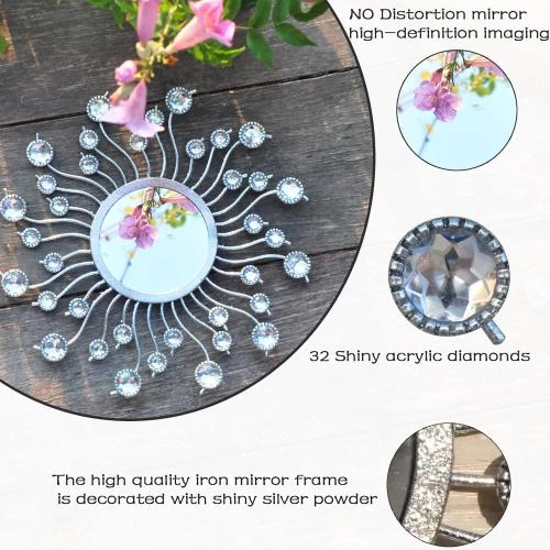 Zoom sur Miroir Décoration Murale Wotieuns, Élégance Moderne