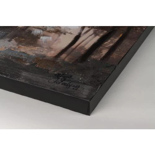 Détail de Tableau moderne peint à la main, cerf marron, déco murale