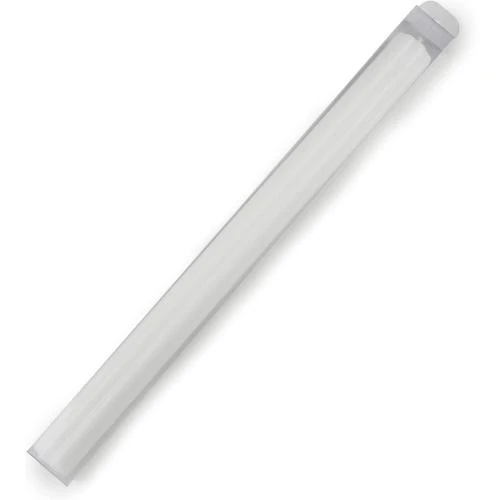 Détail de Cierge Blanc Strié Mopec H480.01, Boîte Transparente