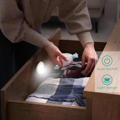 Présentation de ORIA Lampe Détecteur Mouvement, Veilleuse Automatique, 3 Pièces en situation