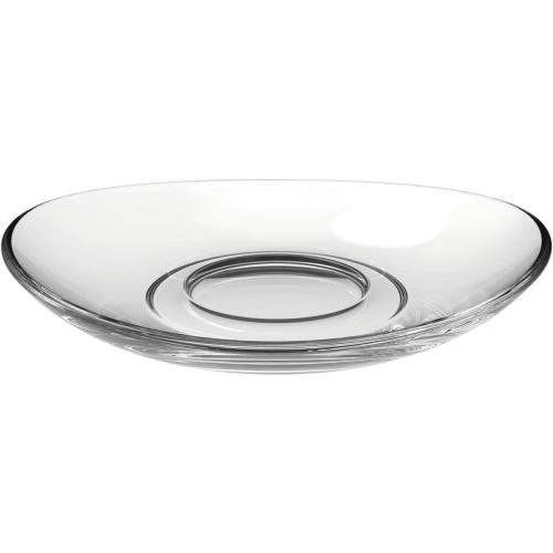 Zoom sur Soucoupes en verre Napoli, lot de 6, lavables, espresso
