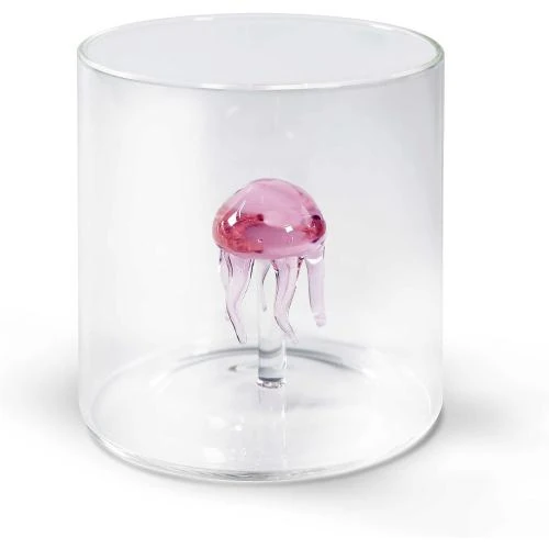 Verre borosilicate 250 ml, décoration méduse, WD Lifestyle - Vue principale