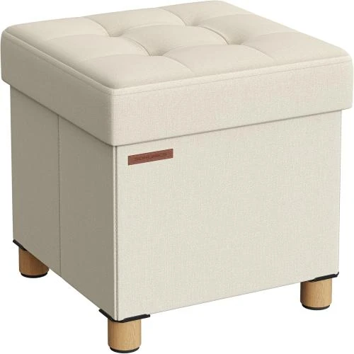 Tabouret Pliable SONGMICS avec Espace de Rangement et Repose-Pieds - Vue principale
