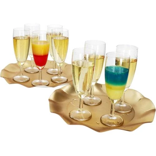 Zoom sur Flûtes à Champagne Transparentes, Lot de 12, Moderne, Élégantes