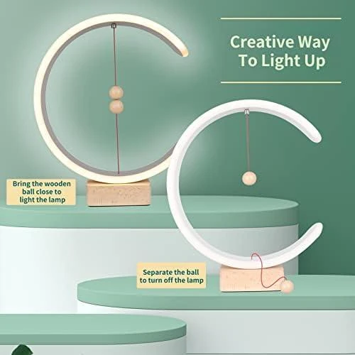 Zoom sur Lampe de Table LED Moderne avec Interrupteur Magnétique Unique