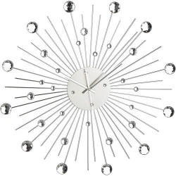 Horloge Murale Métal Soleil Strass Out of the Blue
