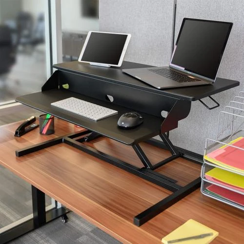 Détail de Airrise Pro Bureau Debout, Convertisseur Noir Réglable