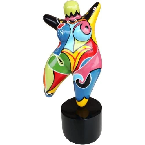 Statue Femme Danseuse Résine Laure TERRIER, Style Nanas - Vue principale