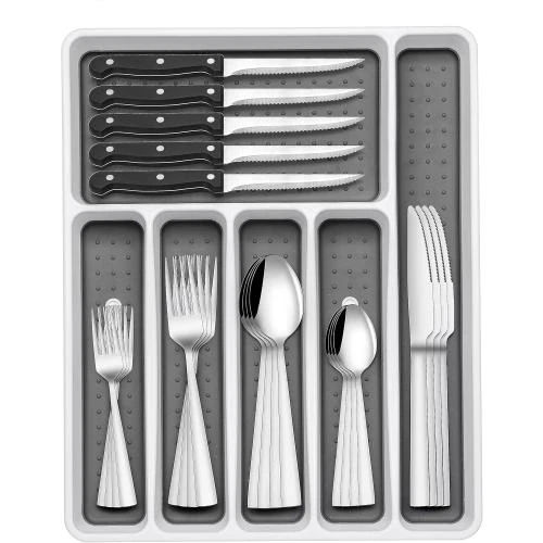 Set de couverts 36 pièces, acier inoxydable, élégant - Vue principale
