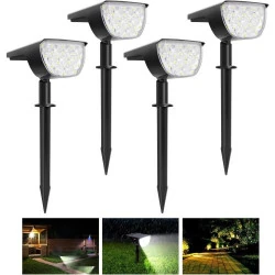 WeBeqer Spot Solaire Extérieur 30 LED, IP67 Étanche