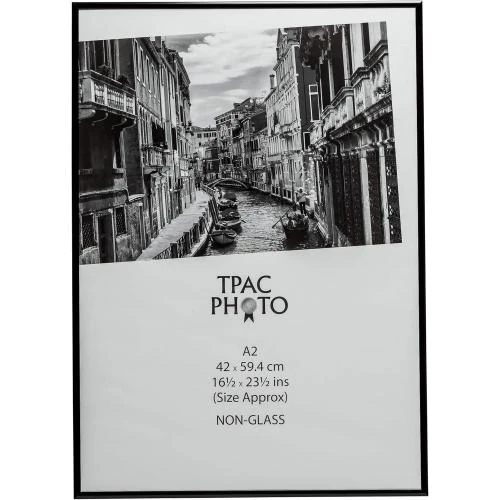 Cadre photo aluminium noir The Photo Album Company Ltd - Vue principale