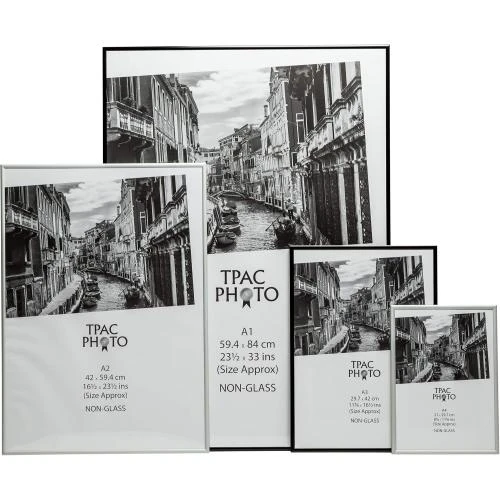 Zoom sur Cadre photo aluminium noir The Photo Album Company Ltd