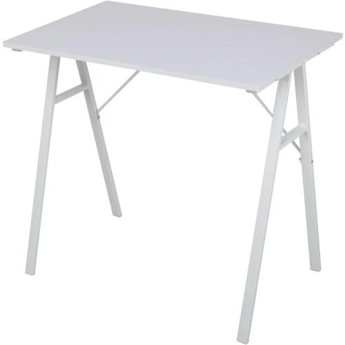 Table Bureau Moderne Rebecca Mobili, Blanc, MDF Acier - Vue principale