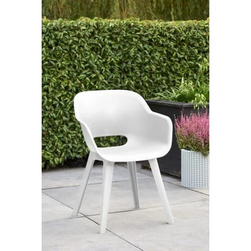 Détail de Chaise Keter Akola, Polypropylène, Couleur Blanc