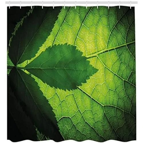 Détail de Rideau de Douche ABAKUHAUS en Tissu, Motif Arbre Brésilien