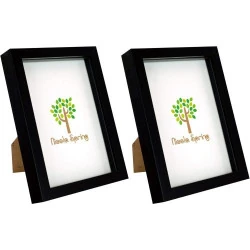Cadre Photo Acrylique Noir Nicola Spring, Lot de 2