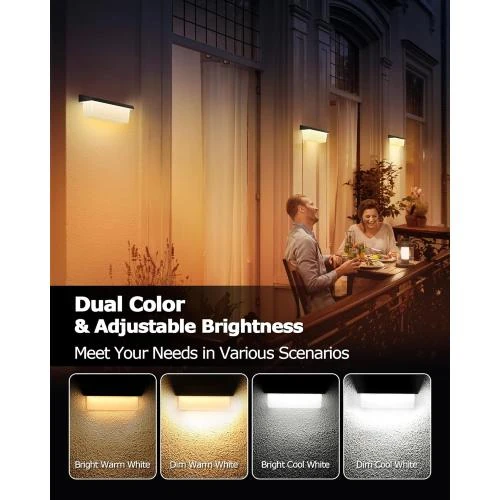Détail de Appliques Murales Extérieures Solaire FabStyl, LED Étanche