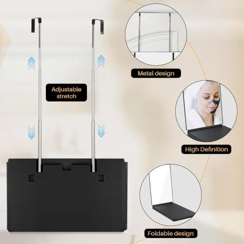 Détail de Miroir 360 Coiffure GOQELK, Portable, Pliable, Triptyque