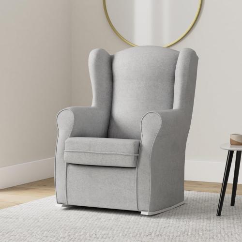 Présentation de Fauteuil balancelle orejero argent gris SUENOSZZZ en situation