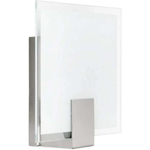 Applique murale carrée fer blanc, lampe Sonian LED - Vue principale