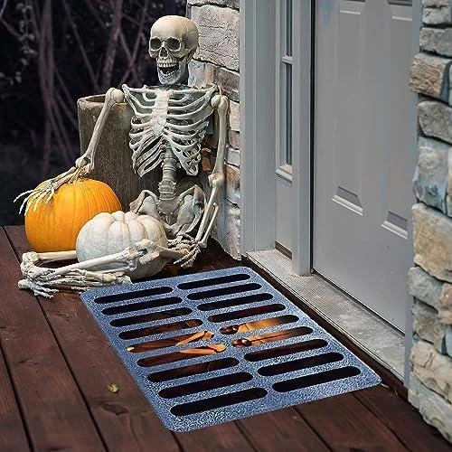 Détail de Paillasson Halloween, Tapis Porte Clown, Décoration Effrayante