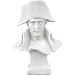 Statuette Marbre Blanc Napoléon Bonaparte Design Toscano en situation