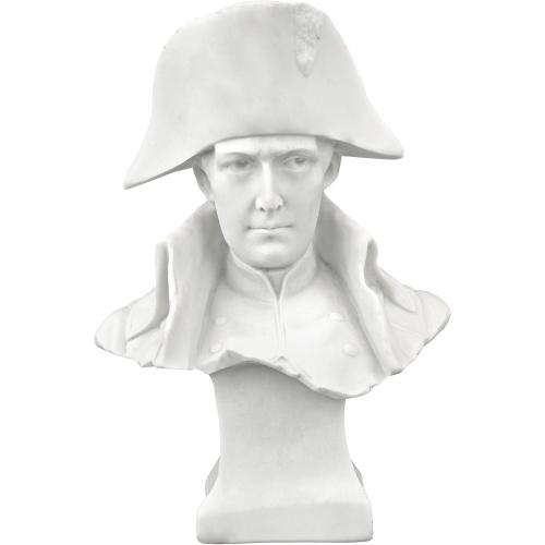 Présentation de Statuette Marbre Blanc Napoléon Bonaparte Design Toscano en situation